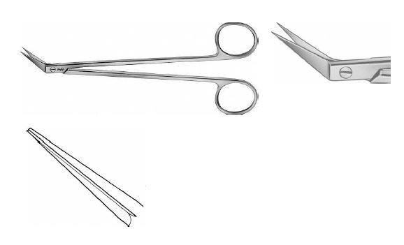 ДЕ’БЕКІ СУДИНН. НОЖИЦІ 45ГРАД.155MM